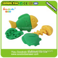 Green Fish Eraser a forma di